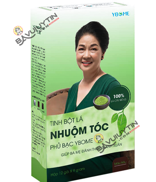 YBOME Tinh Bột Lá Nhuộm Tóc Thảo Dược 