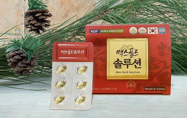 Tinh Dầu Thông Đỏ Hàn Quốc 120 Viên Max Gold Solution